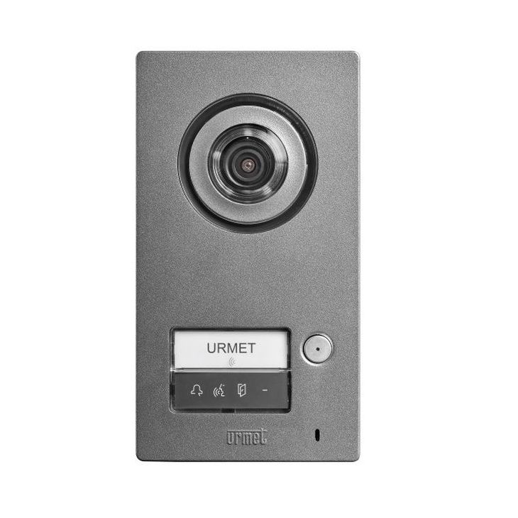 Communication de porte et contrôle d'accès - Urmet - Portier de rue principal A/V 1 bouton Mikra2 Ipercom - 1060/21