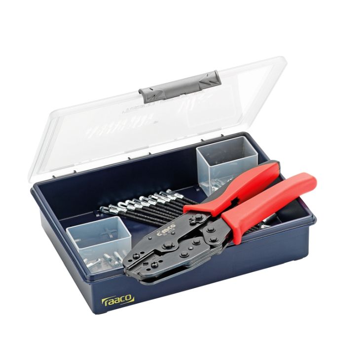 Gereedschap en beschermingsmateriaal - Cimco - Perstang-Assortiment ter reparatie van kunststof trekveren, 31-delig - 106314