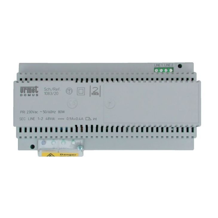 Communication de porte et contrôle d'accès - Urmet - 2Voice alimentation systéme - 1083/20A