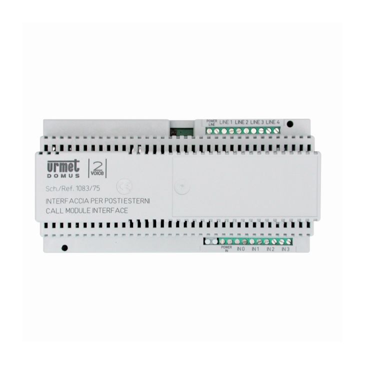 Communication de porte et contrôle d'accès - Urmet - 2Voice interface 4 portiers/4 colonnes - 1083/75