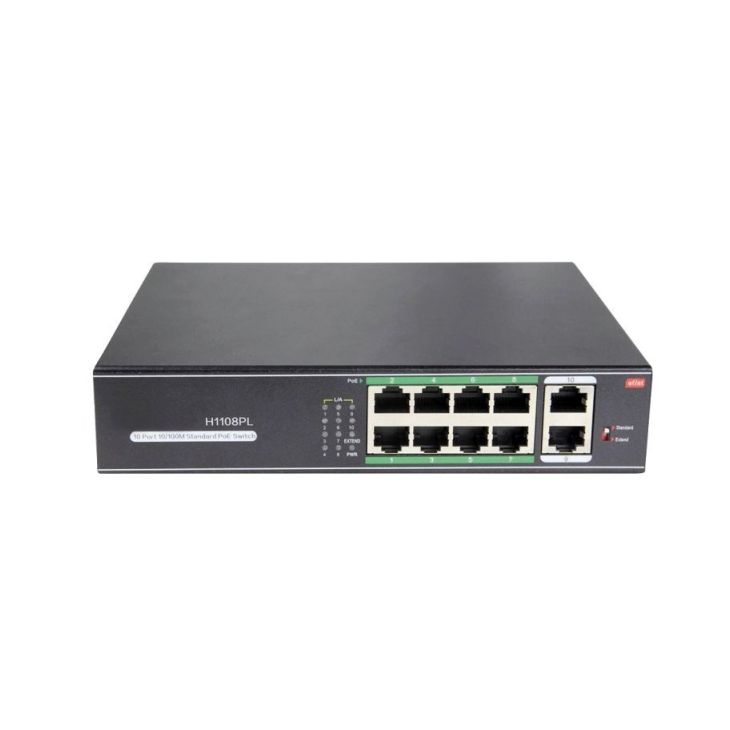 Beveiliging en signalisatie - Urmet - PoE schakelaar 8+2 poorten gigabit - 1093/832