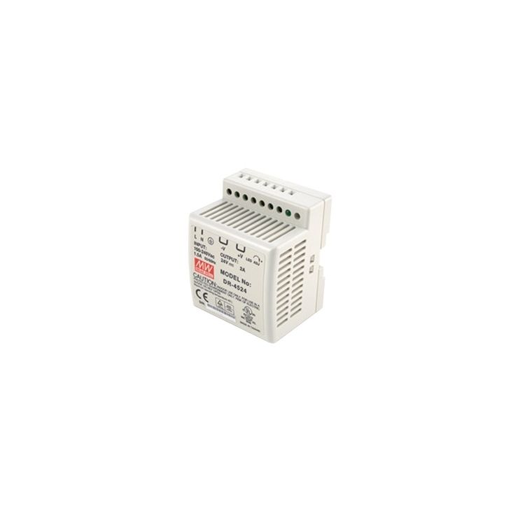 Deurcommunicatie en toegangscontrole - Castel - A24V-2A Din Rail Voeding 24Vdc 2A - 110.9100