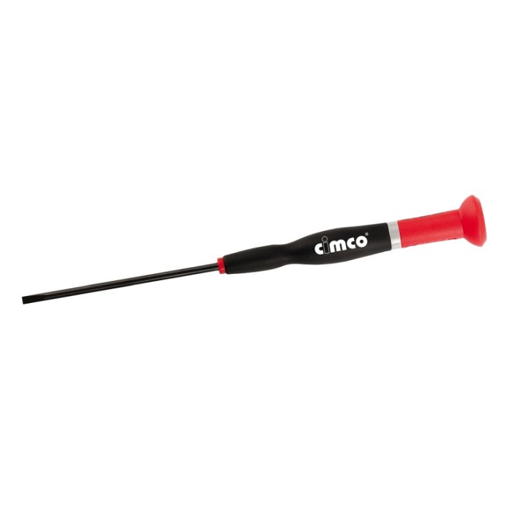 Gereedschap en beschermingsmateriaal - Cimco - Precisieschroevendraaier Sleuf, 1,0 x 0,18 x 40mm, wit - 111860
