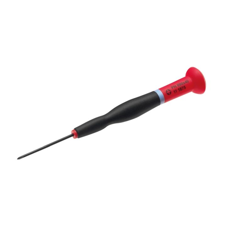Gereedschap en beschermingsmateriaal - Cimco - Precisieschroevendraaier PH000 x 40mm, lichtblauw - 111875