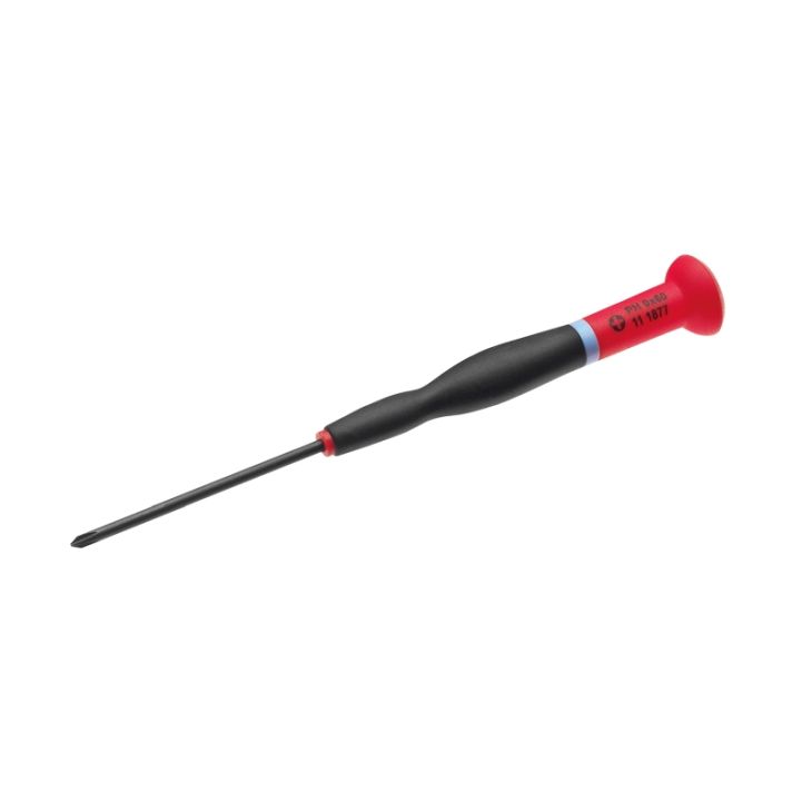Gereedschap en beschermingsmateriaal - Cimco - Precisieschroevendraaier PH0 x 60mm, lichtblauw - 111877