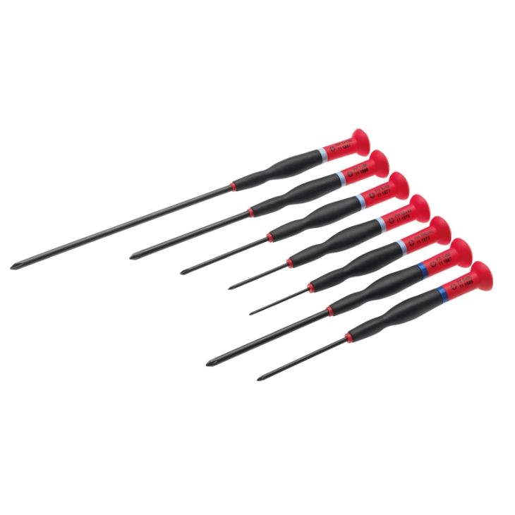 Gereedschap en beschermingsmateriaal - Cimco - Precisieschroevendraaier-Set PH en PZ, 7-delig - 111909