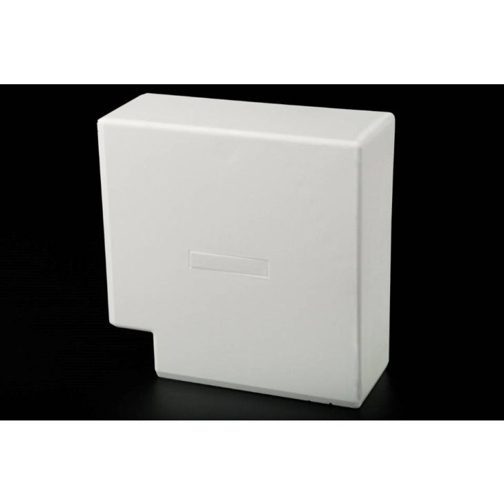 Installatiemateriaal - Licatec - CK 40 Vlakke hoek 80x40mm RAL9010 - 1145