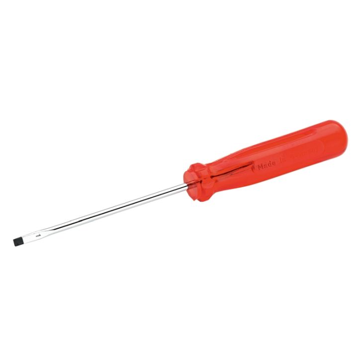 Gereedschap en beschermingsmateriaal - Cimco - Werkplaatsschroevendraaier VSM-norm 6,5 x 1,0 x 140 mm (maat 4), blanke Klinge - 114712