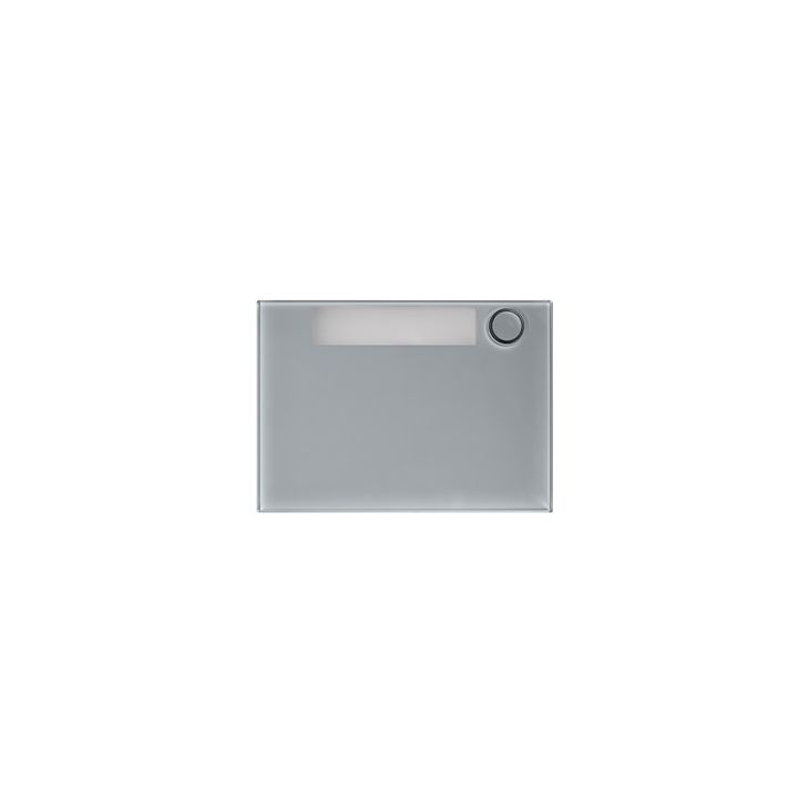 Communication de porte et contrôle d'accès - Urmet - Alpha module front avec 1 BP gris - 1168/11G