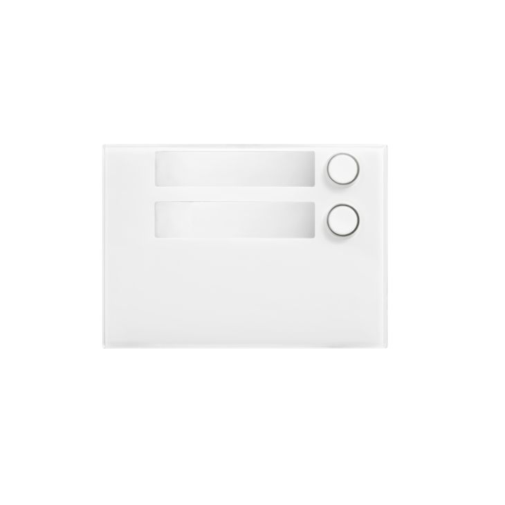 Communication de porte et contrôle d'accès - Urmet - Alpha mod. front. 2 bp blanc - 1168/12W