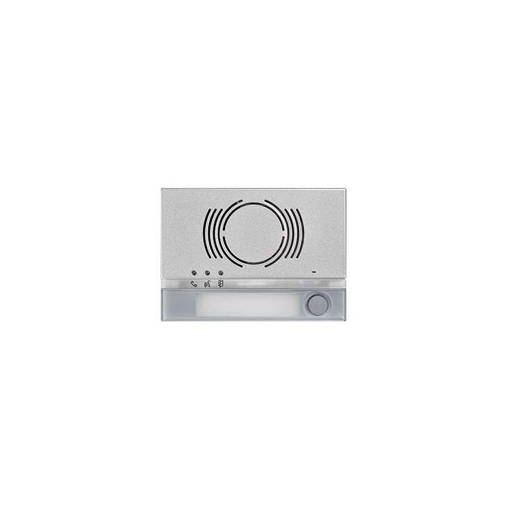 Communication de porte et contrôle d'accès - Urmet - Alpha Module Front. Audio 1 Boutons pression gris - 1168/131G