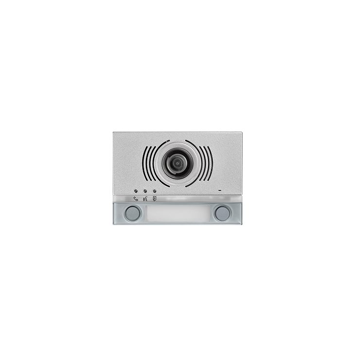 Communication de porte et contrôle d'accès - Urmet - Alpha Module Front. Audio/vidéo 2Boutons pression gris - 1168/142G