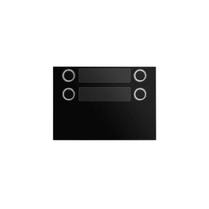 Communication de porte et contrôle d'accès - Urmet - Alpha mod. front. 2x2 bp noir - 1168/24