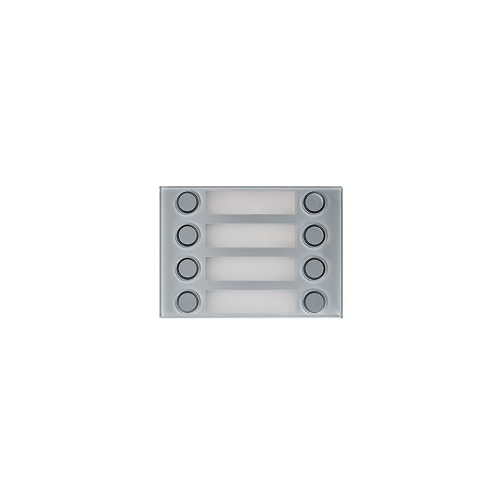 Communication de porte et contrôle d'accès - Urmet - Alpha mod. front. 2x4 bp gris - 1168/28G