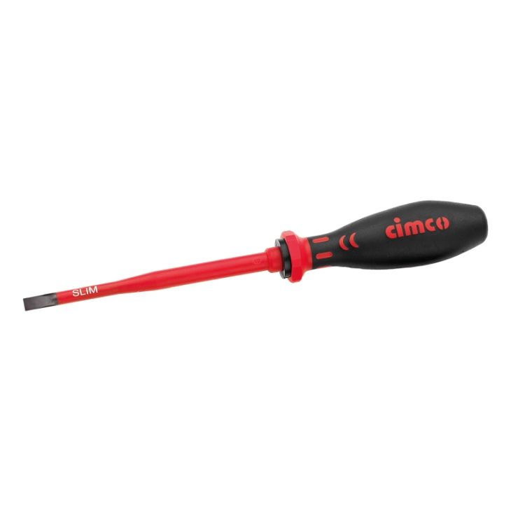 Gereedschap en beschermingsmateriaal - Cimco - Sleufschroevendraaier SLIM 1000V VDE, 6,5 x 1,2mm, 245mm - 117770