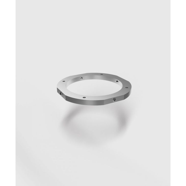 Électrification des bureaux et gestion des câbles - Bodensteckdosen - Bague de réglage en aluminium (petite) pour 7701 - 12252