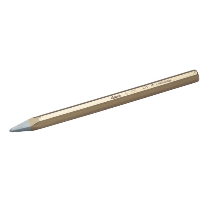 Gereedschap en beschermingsmateriaal - Cimco - Puntbeitel 8-kant, lengte 300mm - 130054