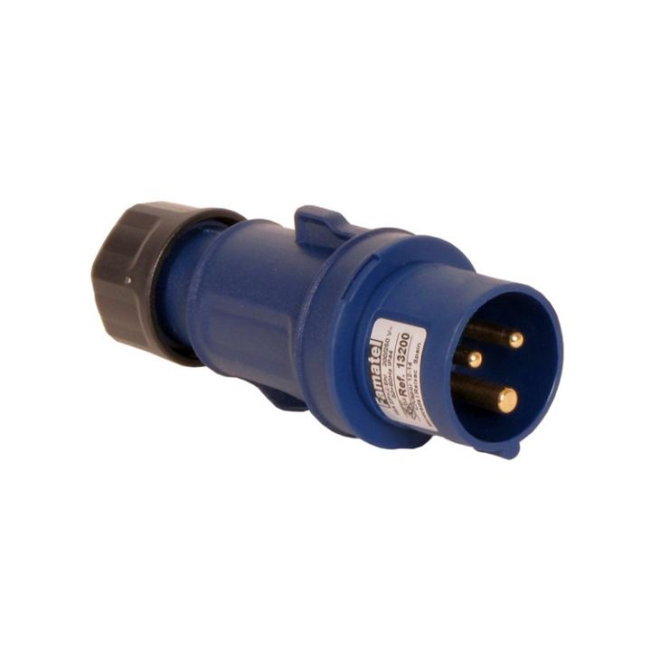 Fiches, interrupteurs et prises de courant - Famatel - CEE Fiche Male 16A 3Pol 220V IP44 6h - 13200SPEC