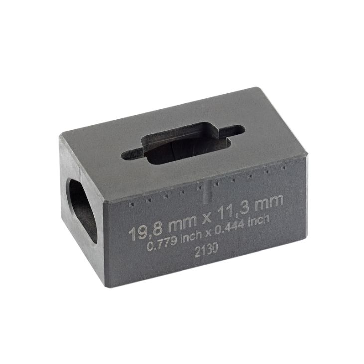 Gereedschap en beschermingsmateriaal - Cimco - Matrijs 20mm x 11,9mm - Voor Gatenpons SUB-MIN-D 9-polig - 132944