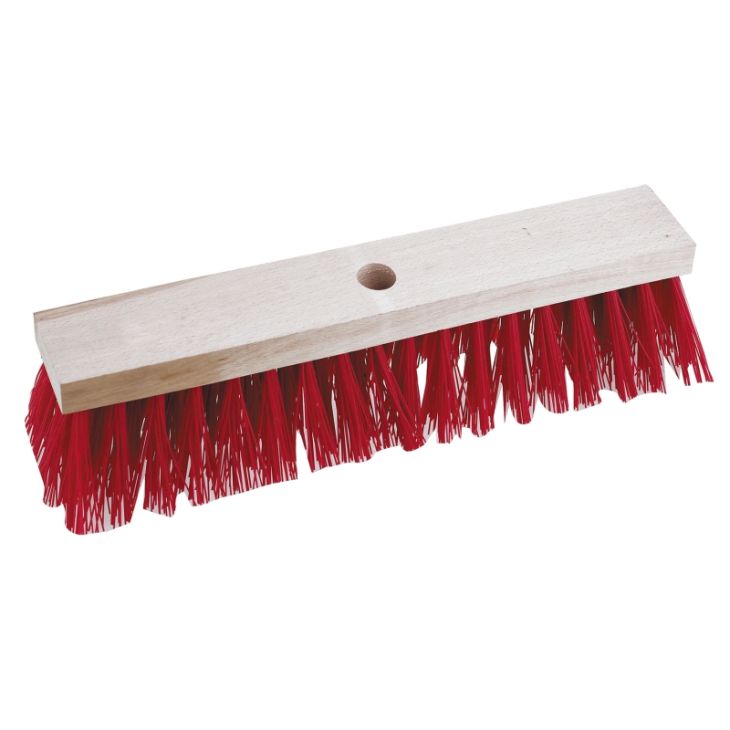 Gereedschap en beschermingsmateriaal - Cimco - Buitenbezem zonder steel, rood, 400mm - 143024
