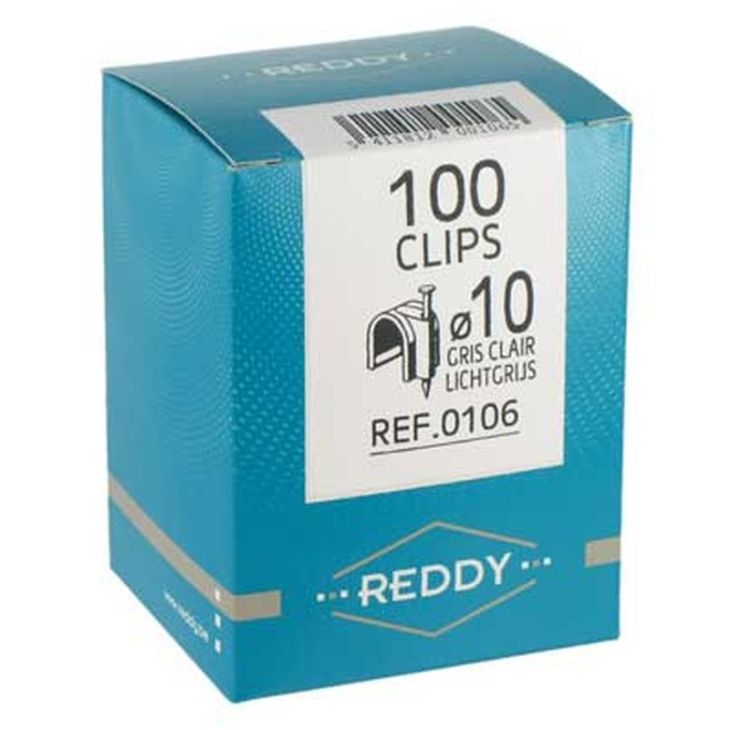 Installatiemateriaal - Reddy - Nagelklem voor ronde kabel grijs 14x40mm - 14714G