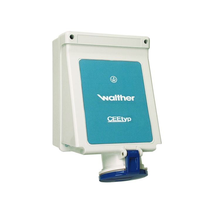 Stekkers, schakelaars en stopcontacten - Walther Werke - Wandstopcontact 63A 3P 230V 6h IP44 - 163306