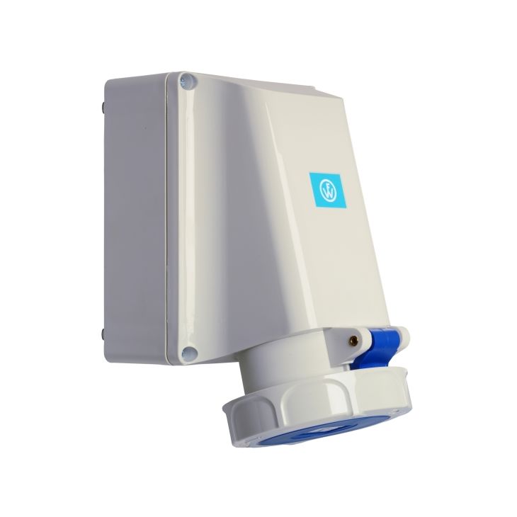 Fiches, interrupteurs et prises de courant - Walther Werke - Wandsteckdose 63A 5P 110V 4h IP67 - 169504
