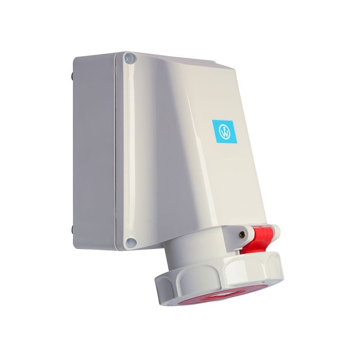 Fiches, interrupteurs et prises de courant - Walther Werke - Wandsteckdose 63A 5P 400V 6h IP67 - 169P