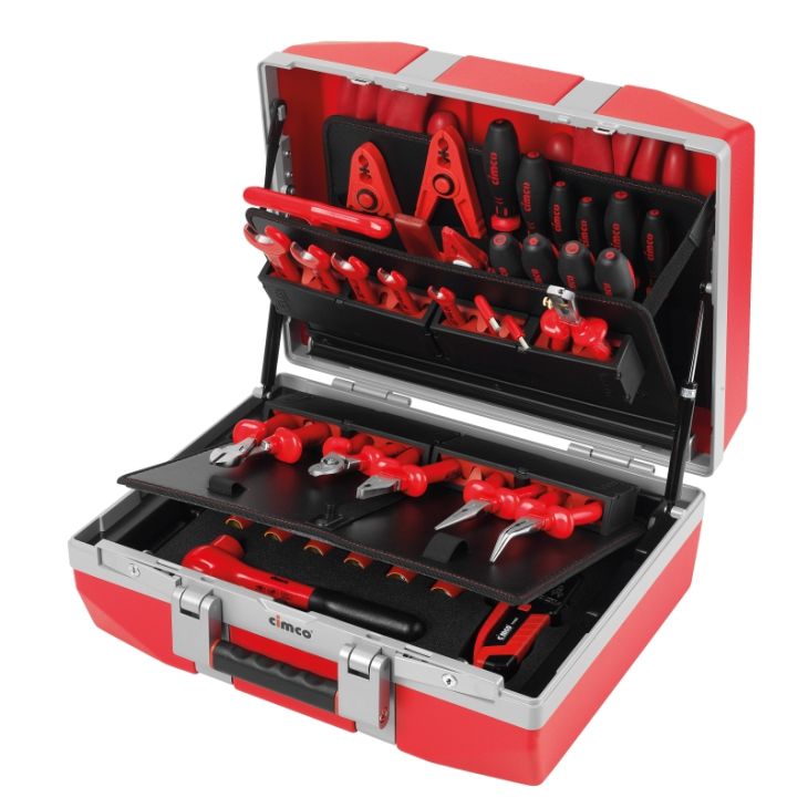 Gereedschap en beschermingsmateriaal - Cimco - Gevulde Gereedschapskoffer DIAMANT 45 1000V VDE - 175370