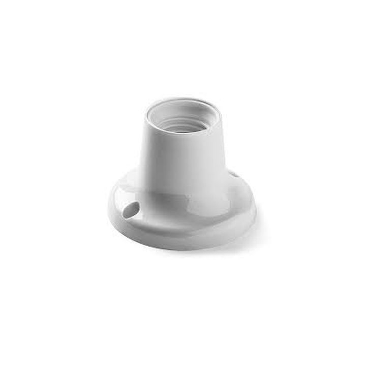 Verlichting - Famatel - Fitting recht E27 75W wit - 177