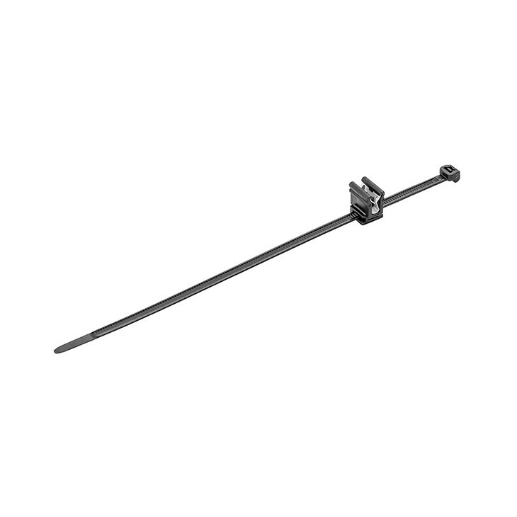 Matériel d'installation - Cimco - Clip de fixation pour serre-câble 4,6 x 200mm, noir - 181825