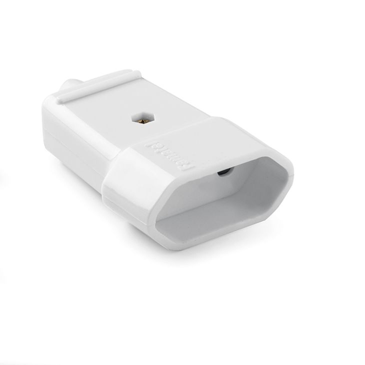 Fiches, interrupteurs et prises de courant - Famatel - Fiche Femelle 2Pol 2,5A 220V blanc - 2002-BE