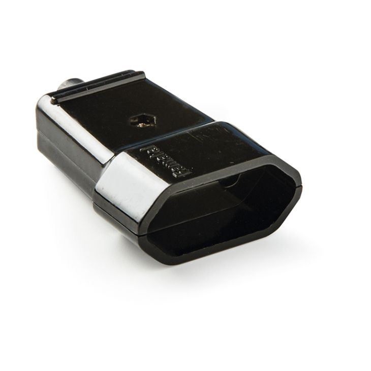 Fiches, interrupteurs et prises de courant - Famatel - Fiche Femelle 2Pol 2,5A 220V noir - 2002-NBE
