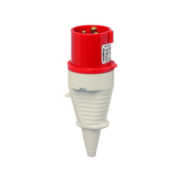 Fiches, interrupteurs et prises de courant - Walther Werke - CEE FICHE 16A 3P 380V ### - 210309