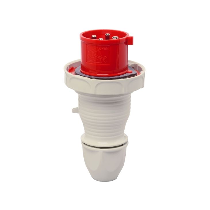 Fiches, interrupteurs et prises de courant - Walther Werke - CEE FICHE 32A 4P 380V IP67 - 239406