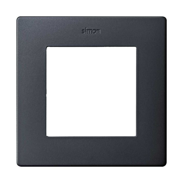 Fiches, interrupteurs et prises de courant - Simon - S24 Plaque de recouvrement simple, couleur: graphite - 2400610-038