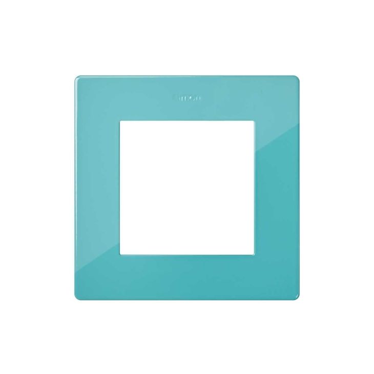Fiches, interrupteurs et prises de courant - Simon - S24 Plaque de recouvrement simple, couleur: turquoise - 2400610-065