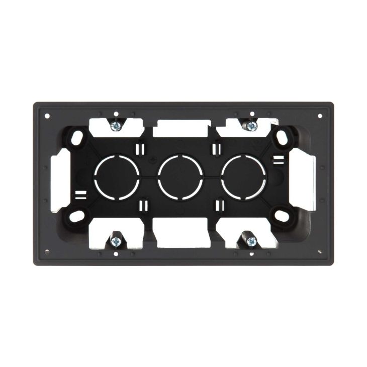 Fiches, interrupteurs et prises de courant - Simon - S24 Boîte apparent 2 module, dimensions: 156x85mm, couleur: graphite - 2400752-038