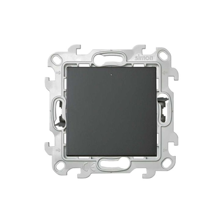 Fiches, interrupteurs et prises de courant - Simon - S24 Interrupteur Va & Vient avec témoin, couleur: graphite - 2410204-038
