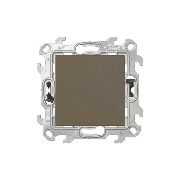 Fiches, interrupteurs et prises de courant - Simon - S24 Interrupteur permutateur, couleur: taupe - 2410251-088