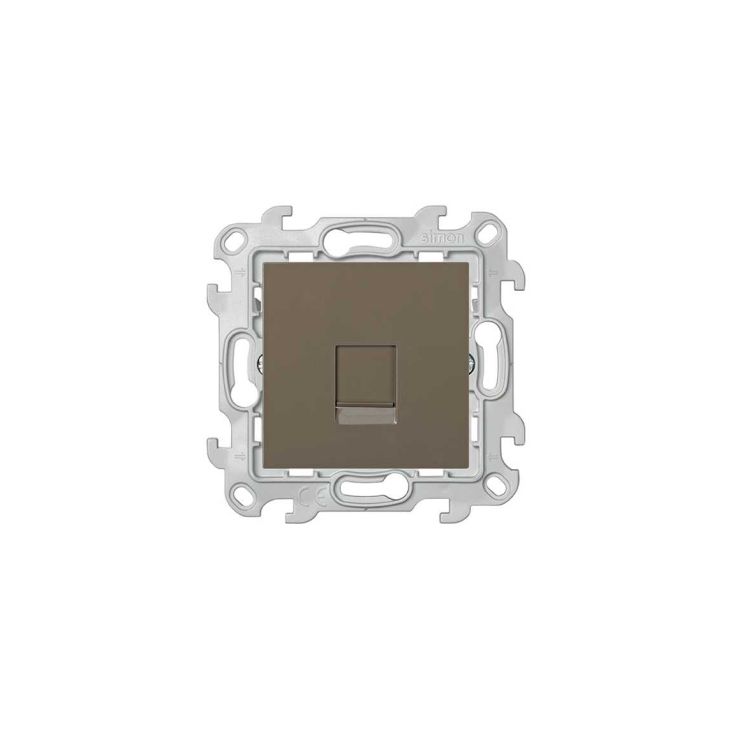 Fiches, interrupteurs et prises de courant - Simon - S24 Prise RJ45, UTP Catégorie 5, couleur: taupe - 2410598-088