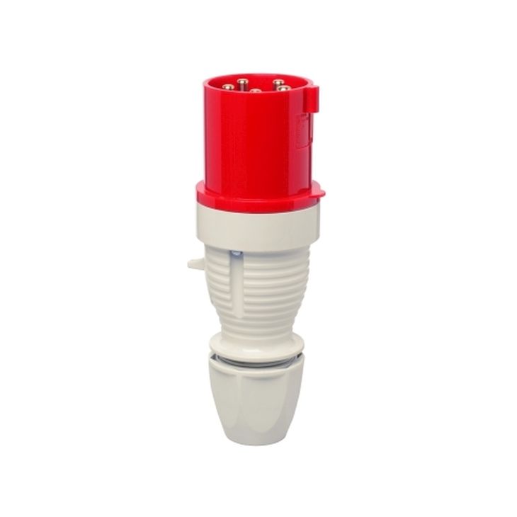 Stekkers, schakelaars en stopcontacten - Walther Werke - CEE Stekker 63A 5P 400V 6h IP44 - 262