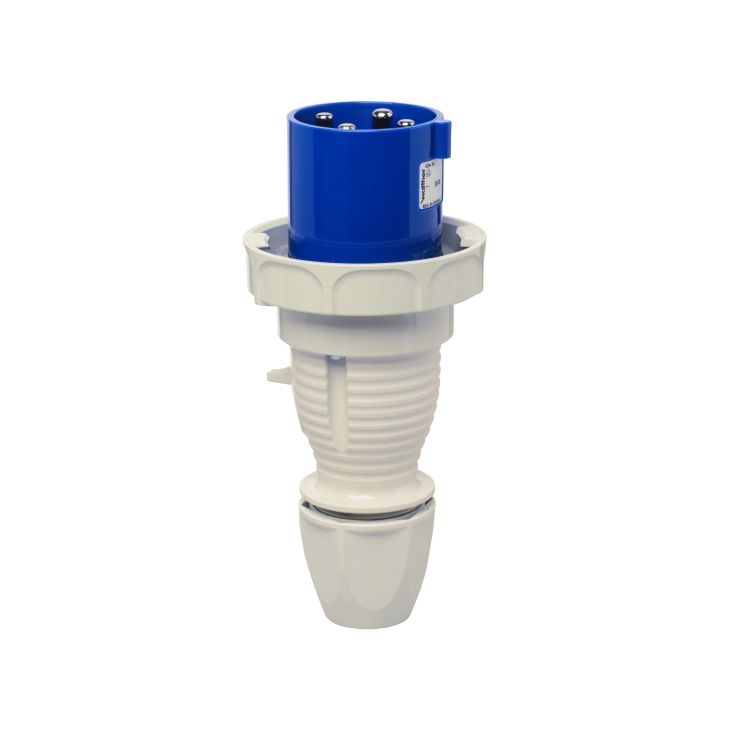 Stekkers, schakelaars en stopcontacten - Walther Werke - CEE Stekker 63A 4P 230V 9h IP67 - 268409