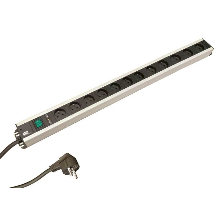 Électrification des bureaux et gestion des câbles - Bachmann - CRAFTMANS STRIP 12x UTE 1x intérupter 1x Fusible thermique - 300.005F
