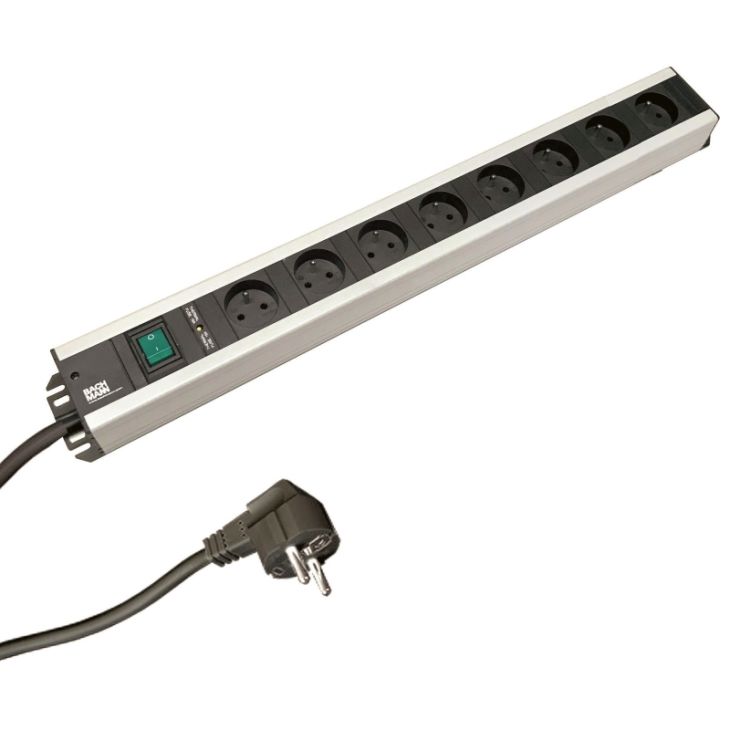 Électrification des bureaux et gestion des câbles - Bachmann - CRAFTMANS STRIP 8x UTE 1x Fusible thermique - 300.041F
