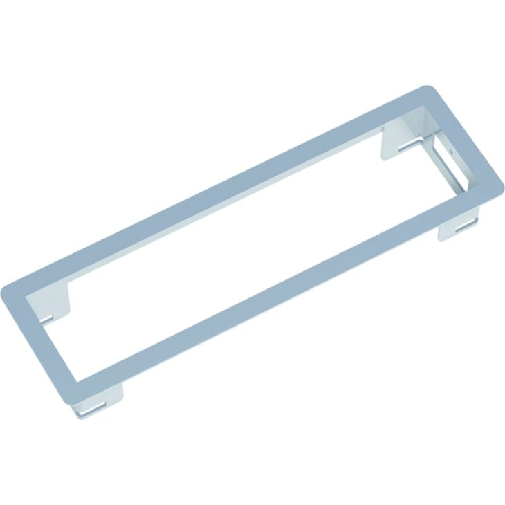 Électrification des bureaux et gestion des câbles - Bachmann - POWER FRAME cadre d'installation 3 modules inox - 317.001