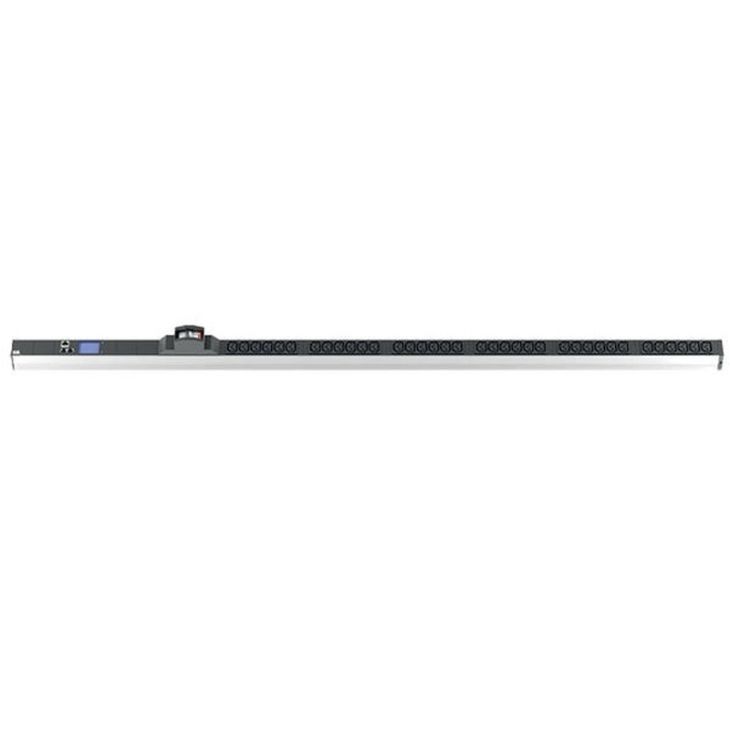 Kantoor elektrificatie en kabelmanagement - Bachmann - ALU 1HE 36x C13 Monitored PLC met kabel 3m CEE 16A - 329.3111