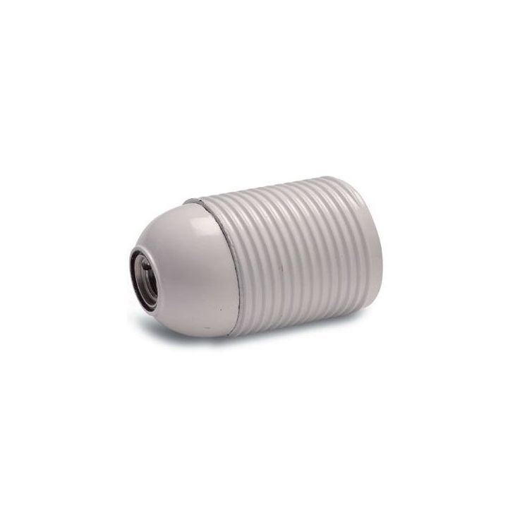 Verlichting - Famatel - Bakeliete Fitting Draad E27 M10x1 wit - 335DW