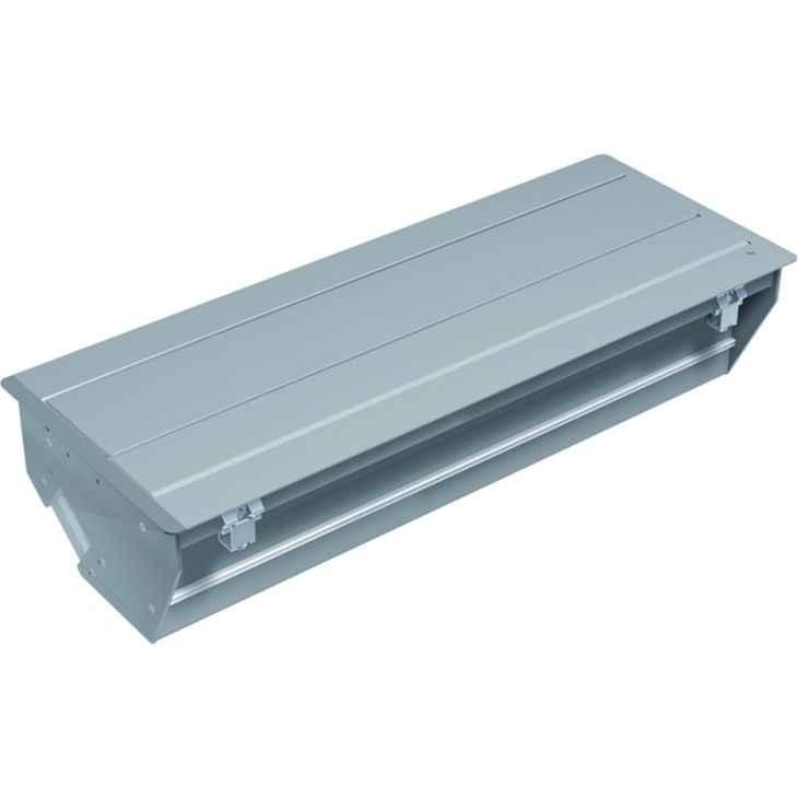 Kantoor elektrificatie en kabelmanagement - Bachmann - CONFERENCE inbouwraam 8 modulen grijs metalic - 338.0221