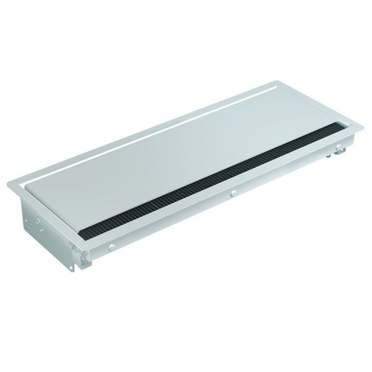 Kantoor elektrificatie en kabelmanagement - Bachmann - CONI inbouwraam Lang verchroomt - 338.0227